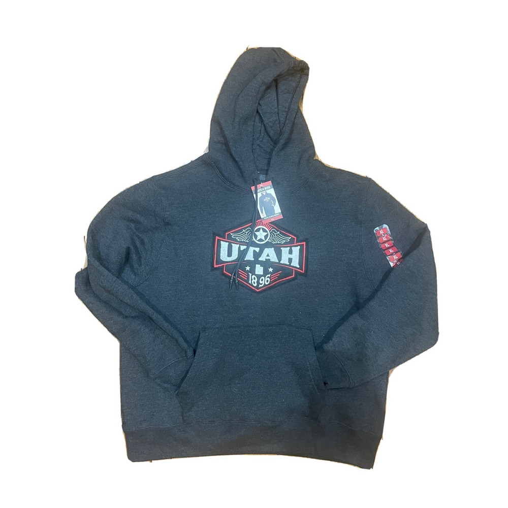 State Of Mine Utah Hoodie Black Heather XL